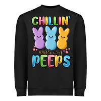 Black chillin' with my peeps Heavyweight Sweatshirt - MaliasSmallBusiness