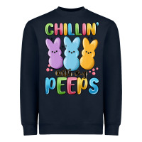 Navy chillin' with my peeps Heavyweight Sweatshirt - MaliasSmallBusiness