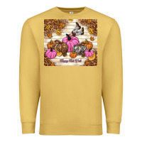 Antique Gold happy fall y'all cowgirl Premium Sweatshirt - TumblerDesignByShophia