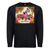 Black happy fall y'all cowgirl Premium Sweatshirt - TumblerDesignByShophia