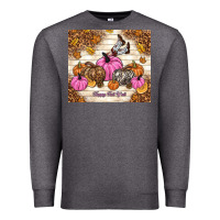 Charcoal Heather happy fall y'all cowgirl Premium Sweatshirt - TumblerDesignByShophia