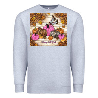 Heather Grey happy fall y'all cowgirl Premium Sweatshirt - TumblerDesignByShophia