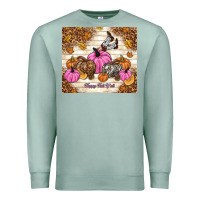 Seafoam happy fall y'all cowgirl Premium Sweatshirt - TumblerDesignByShophia