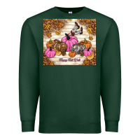 Sports Green happy fall y'all cowgirl Premium Sweatshirt - TumblerDesignByShophia