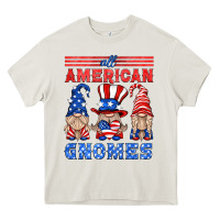 Cream all american gnomes Heavy Core Tee - HRA Design Shop