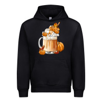 Black Fall Coffee Urban Hoodie - FaDigitalArtStudio