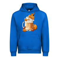 Cobalt Fall Coffee Urban Hoodie - FaDigitalArtStudio