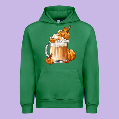 Fall Coffee Urban Hoodie Designed By Fadigitalartstudio