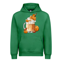 Emerald Fall Coffee Urban Hoodie - FaDigitalArtStudio