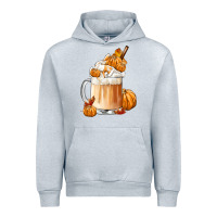 Heather Grey Fall Coffee Urban Hoodie - FaDigitalArtStudio