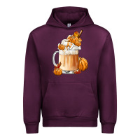 Mauve Wine Fall Coffee Urban Hoodie - FaDigitalArtStudio