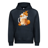 Navy Fall Coffee Urban Hoodie - FaDigitalArtStudio