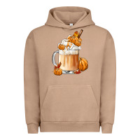 Pigment Burro Fall Coffee Urban Hoodie - FaDigitalArtStudio