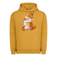 Pigment Peanut Butter Fall Coffee Urban Hoodie - FaDigitalArtStudio