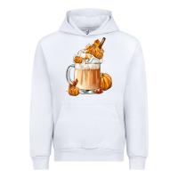 White Fall Coffee Urban Hoodie - FaDigitalArtStudio