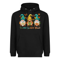 Black Thankful grateful blessed Heavyweight Hoodie - NancyCooperArtShop