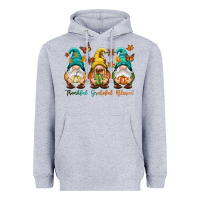 Heather Grey Thankful grateful blessed Heavyweight Hoodie - NancyCooperArtShop