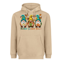 Mushroom Thankful grateful blessed Heavyweight Hoodie - NancyCooperArtShop