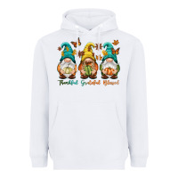 White Thankful grateful blessed Heavyweight Hoodie - NancyCooperArtShop