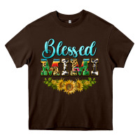 Chocolate Brown blessed mimi Heavy Core Tee - BarkalooDesign
