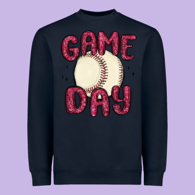 Game Day Baseball Heavyweight Sweatshirt Designed By Maliassmallbusiness