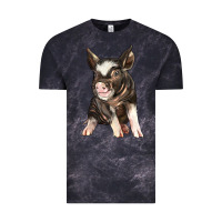 Cloud Black baby berkshire pig Vintage Tee - LillyAllenDesigns
