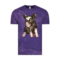 Cloud Purple baby berkshire pig Vintage Tee - LillyAllenDesigns