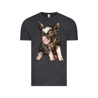 Vintage Black baby berkshire pig Vintage Tee - LillyAllenDesigns