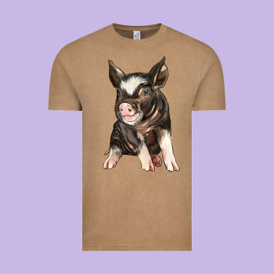 Baby Berkshire Pig Vintage Tee Designed By Lillyallendesigns