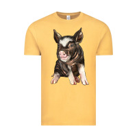 Vintage Mustard baby berkshire pig Vintage Tee - LillyAllenDesigns