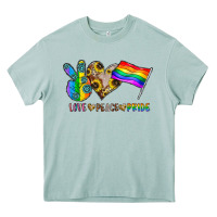Arona peace love pride Heavy Core Tee - CowhideDigitalArt