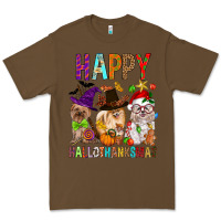Cacao Happy hallothankmas dog Premium Tee - FaDigitalArtStudio