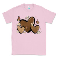 Bubblegum Pink melanin hearts Classic Tee - MaliasSmallBusiness