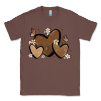 Chestnut melanin hearts Classic Tee - MaliasSmallBusiness