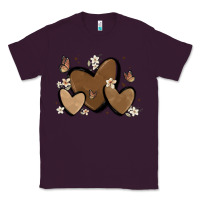 Plum melanin hearts Classic Tee - MaliasSmallBusiness