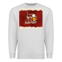 Dove Grey i'm just here for the butterbeer Premium Sweatshirt - TumblerDesignByShophia
