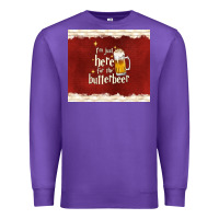 Purple i'm just here for the butterbeer Premium Sweatshirt - TumblerDesignByShophia