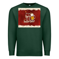 Sports Green i'm just here for the butterbeer Premium Sweatshirt - TumblerDesignByShophia