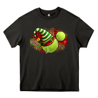 Asphalt Tennis Christmas With Racket And Hat Heavy Core Tee - FaDigitalArtStudio