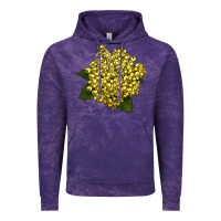 Cloud Purple Oregon Grape Flower Illustrations Vintage Hoodie - LillyAllenDesigns