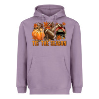 Lavender Tis' the season American Football Heavyweight Hoodie - NancyCooperArtShop