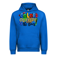 Cobalt Color outside the lines Urban Hoodie - FaDigitalArtStudio