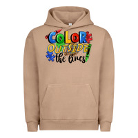 Pigment Burro Color outside the lines Urban Hoodie - FaDigitalArtStudio