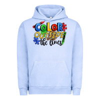 Pigment Grape Ice Color outside the lines Urban Hoodie - FaDigitalArtStudio