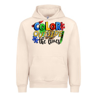 Sandshell Color outside the lines Urban Hoodie - FaDigitalArtStudio