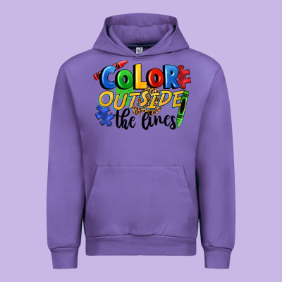 Color Outside The Lines Urban Hoodie Designed By Fadigitalartstudio