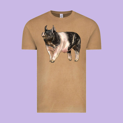 Hampshire Pig Vintage Tee Designed By Lillyallendesigns