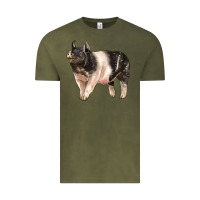 Vintage Olive hampshire pig Vintage Tee - LillyAllenDesigns