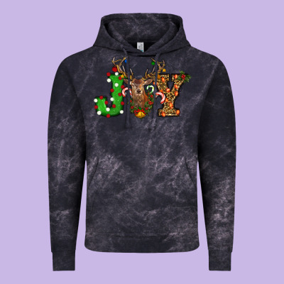 Christmas Joy Reindeer Vintage Hoodie Designed By Ranaportraitstore