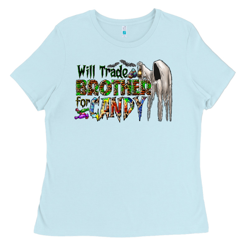 Will Trade Brother For Candy Ladies Tee by CowhideDigitalArt | Teevron
